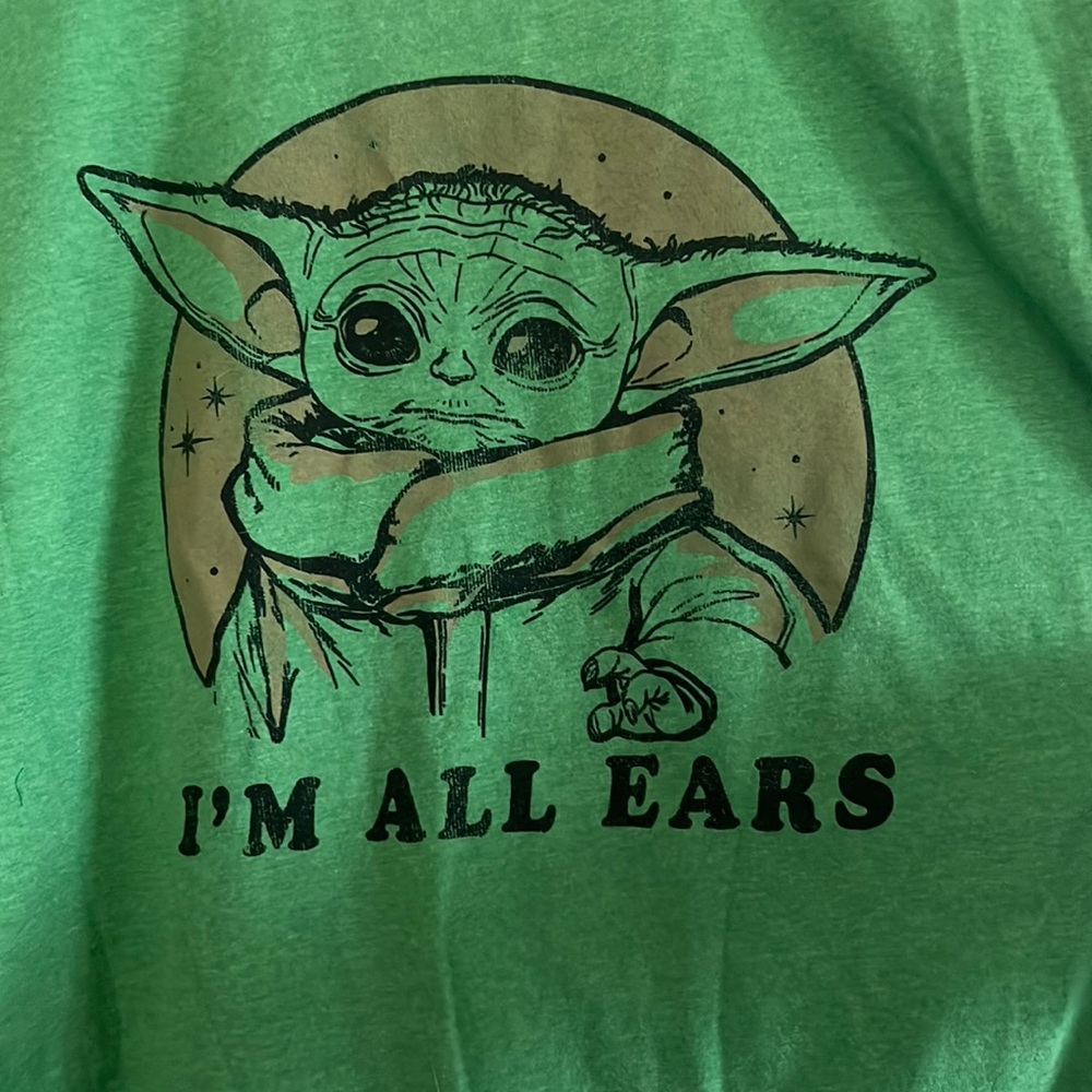 Baby yoda t shirt, I'm all Ears  -  men's L- Bundle 3 T-shirts $20!